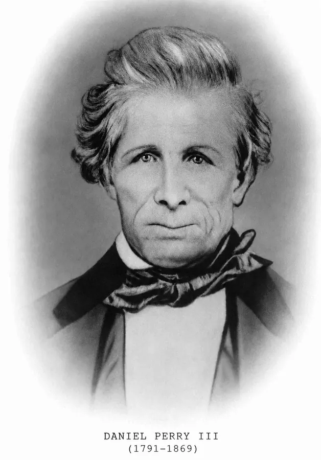 Interpretive historical portrait of Daniel Perry III