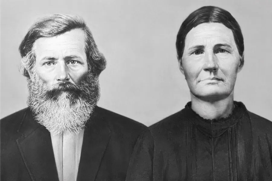 Restored paired portraits attributed to James Whitehead Perry and Sarah Ann Courtney Perry